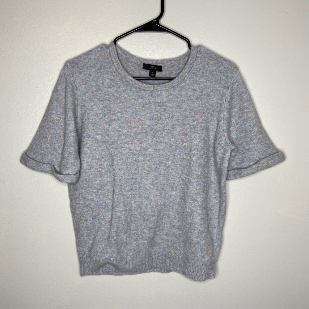 J. Crew Short-sleeve sweater in supersoft yarn SM